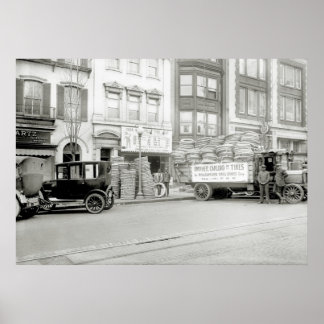 Old Tire Store, 1921 Poster