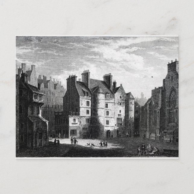 Old Tolbooth, Edinburgh Postkarte (Vorderseite)