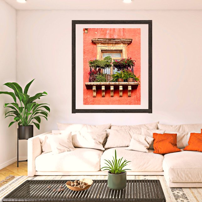 Old Town Village Balcony Mexiko Bilder Poster (Von Creator hochgeladen)