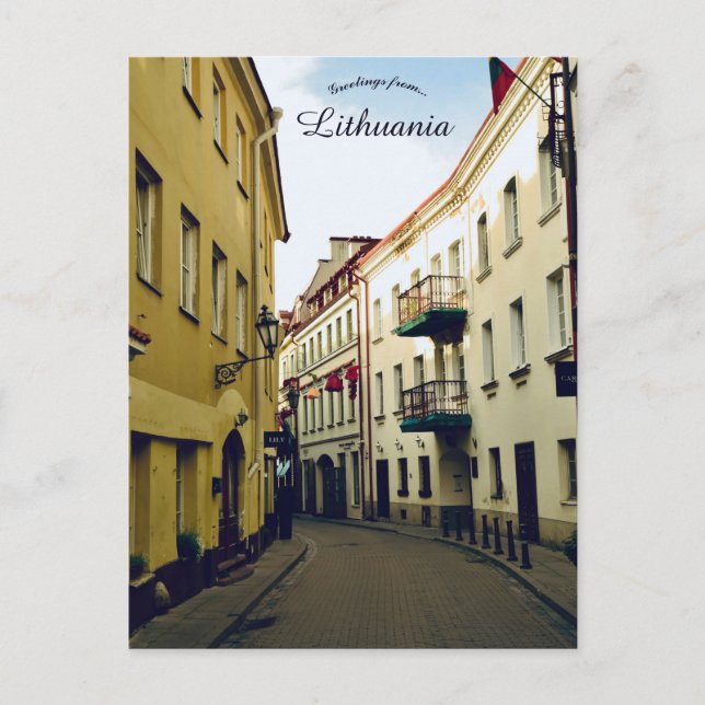 Old Town Vilnius Lithuania Postkarte (Vorderseite)