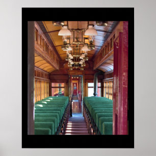 Old Train Interior Foto Poster