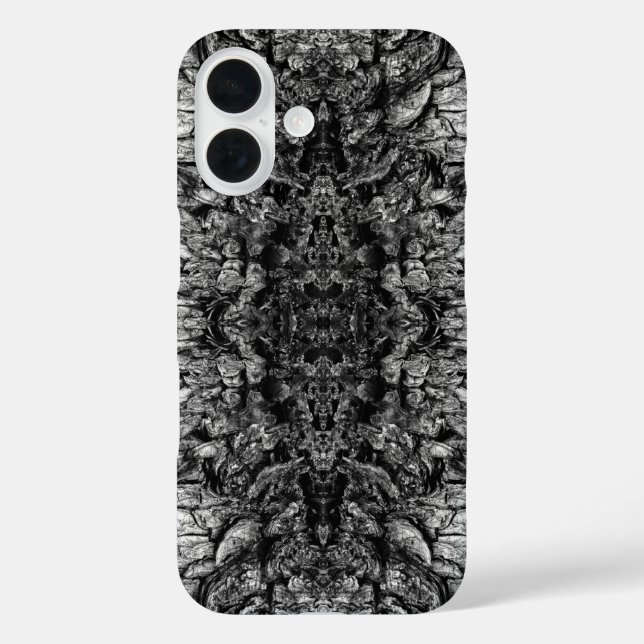 Old Tree Bark Black And White Photo Pattern Design Case-Mate iPhone Hülle (Rückseite)
