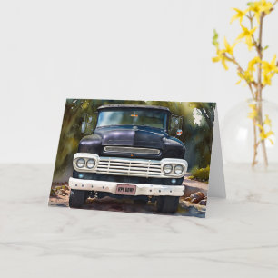 Old Truck Classic Fun Pun Whimsical Geburtstag Karte
