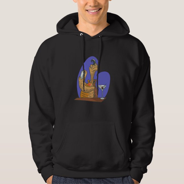 old turtle barman Bartender bar drink Hoodie (Vorderseite)
