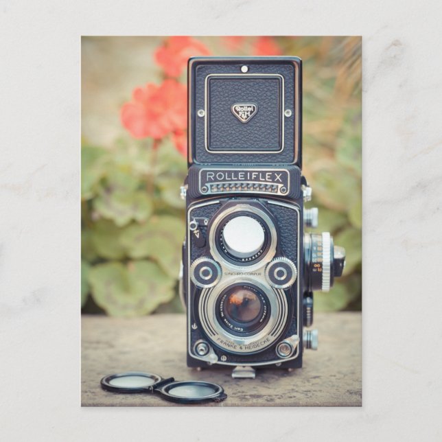 Old twin lens camera postkarte (Vorderseite)