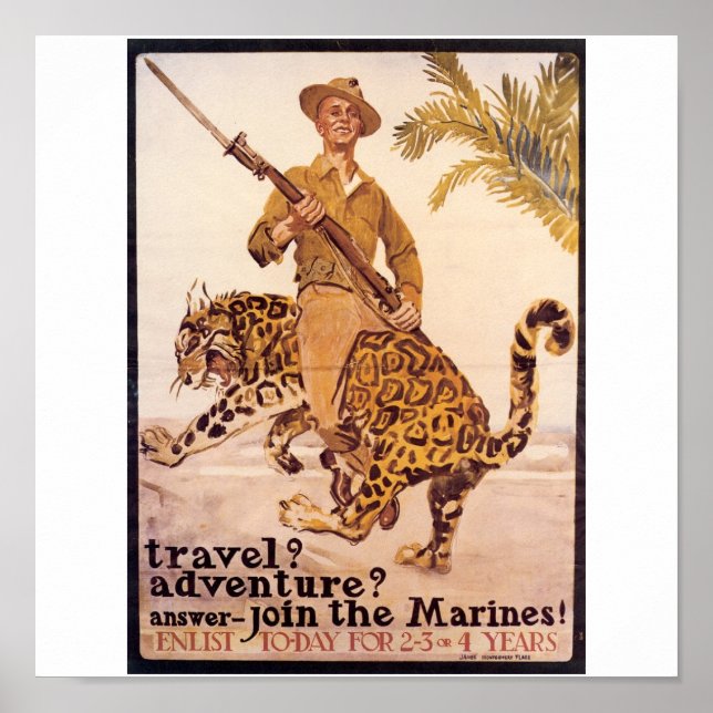 Old U.S. Marines Poster ca. 1917 (Vorne)