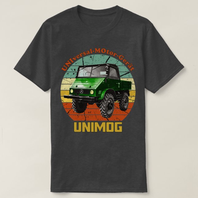 Old Unimog Retro  T-Shirt (Design vorne)