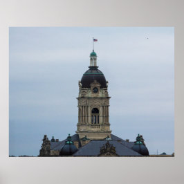 Old Vanderburgh Landkreis Courthouse, Evansville,  Poster