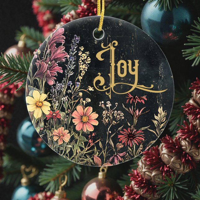 Old Victorian Floral Family Personalized Keramik Ornament (Von Creator hochgeladen)