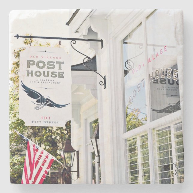 Old Village Post House Inn, Charleston, Steinuntersetzer (Vorderseite)