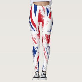 Old Vintag Grunge United Flag Leggings