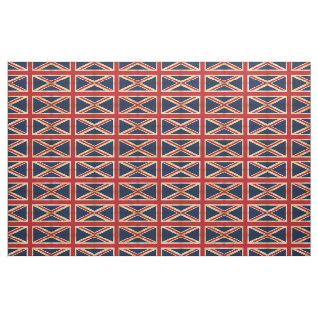 Old Vintag Grunge United Flag Muster Stoff (Fat Quarter (45,7 x 55,9 cm))