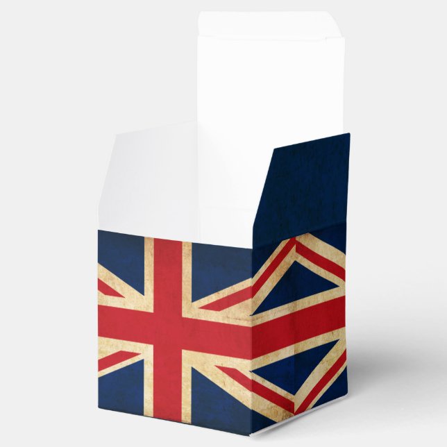 Old Vintag Grunge United Flag Union Jack Geschenkschachtel (Geöffnet)