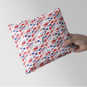 Old Vintag Grunge United Flag Union Jack Seidenpapier