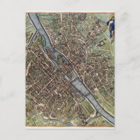Old Vintag Paris Map shabbychic