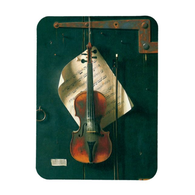 Old Violin Still Life von William Michael Harnett Magnet (Vertikal)
