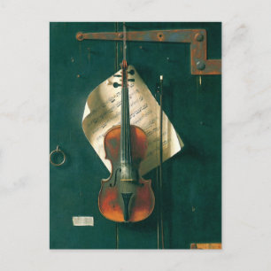 Old Violin Still Life von William Michael Harnett Postkarte