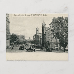 Old Washington DC Pennsylvania Ave  Postkarte