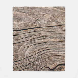 Old Weathered Rotten Knotted Coarse Wood G Fleecedecke