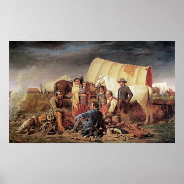 Old West Advice on the Prairie Art Print Poster (Vorne)