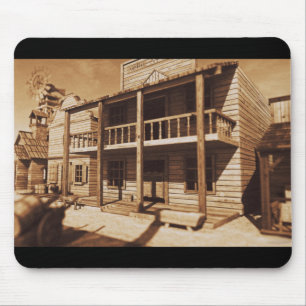 Old West "Bordertown" Mousepad