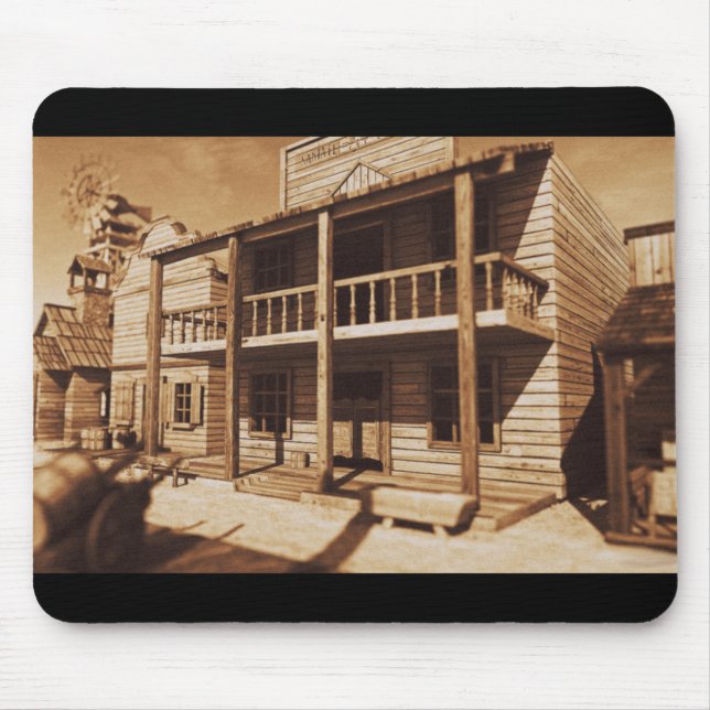 Old West "Bordertown" Mousepad (Vorne)
