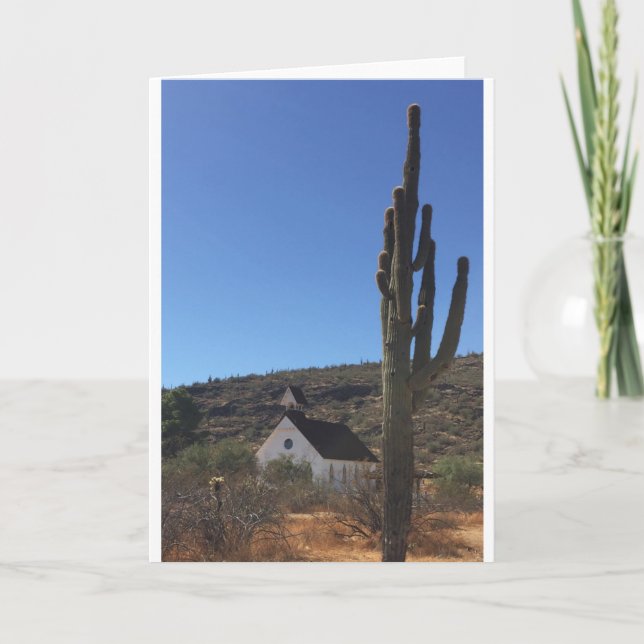 Old West Church Feiertagskarte (Vorderseite)