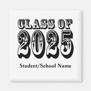 Old West Class of 2025 Abschluss Magnet