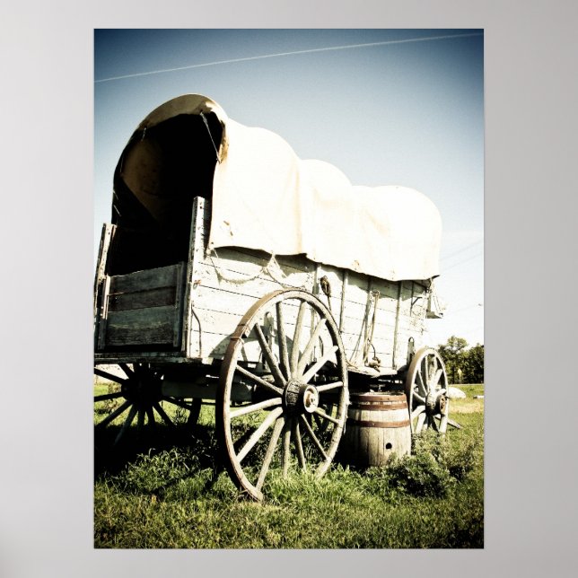 Old West Covered Wagon 04 Poster (Vorne)