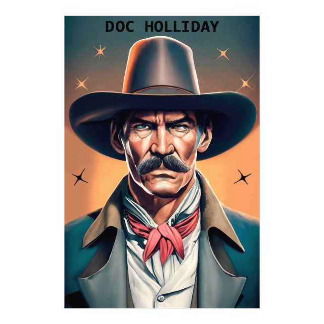 Old West Legend Doc Holliday Fotodruck (Vorne)