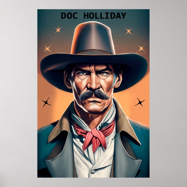 Old West Legend Doc Holliday Poster (Vorne)