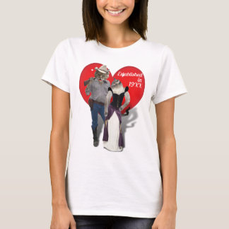 Old West 'Purfect' Cat Couple T-Shirt