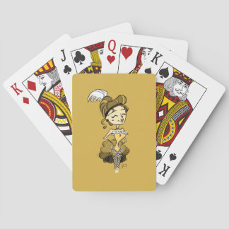 Old West Saloon Girl Playing Cards Spielkarten