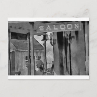 Old West Saloon Postkarte