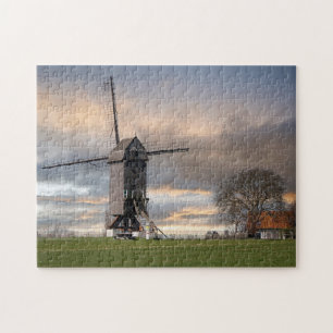 Old Windmill Field Belgium Windmill Puzzle