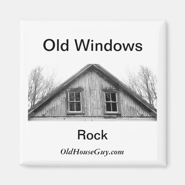 Old Windows Rock Magnet (Vorne)