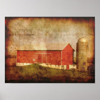Old Wisconsin Barn Poster