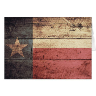 Old Wood Texas Flag