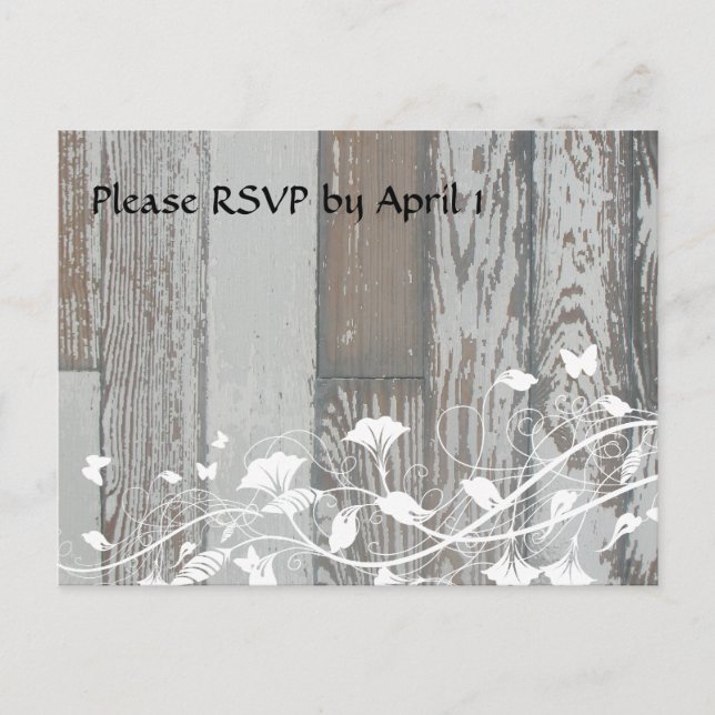 Old Wood UAWG Einladungspostkarte (Vorderseite)