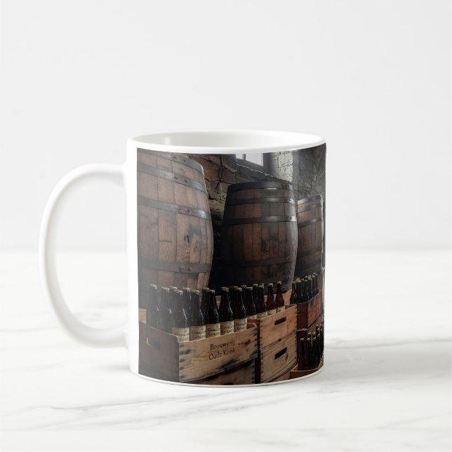 Old World Barrel Cellar Brauer Szene Tasse (Links)