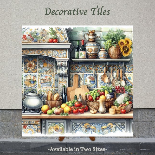 Old World Charm, New World Zuhause Tile Fliese (Italian inspired decorative tile. Perfect tile to display in the kitchen.)