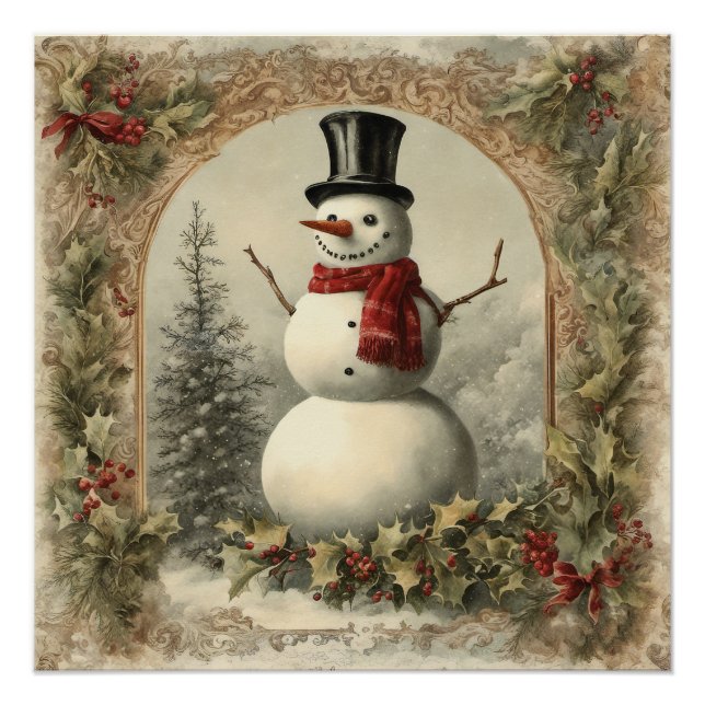 Old World Christmas Snowman Poster (Vorderseite)