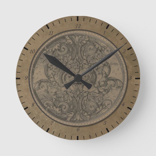 Old World Clocks-Cool Wall Clocks Runde Wanduhr (Vorderseite)