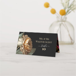 OLD WORLD FLORAL WEDING Guest Tischnummern Platzkarte