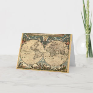 Old World Map Karte
