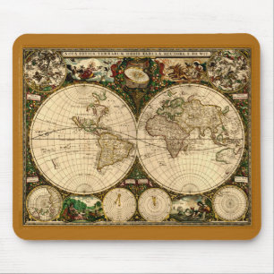 Old World Map Mousepad
