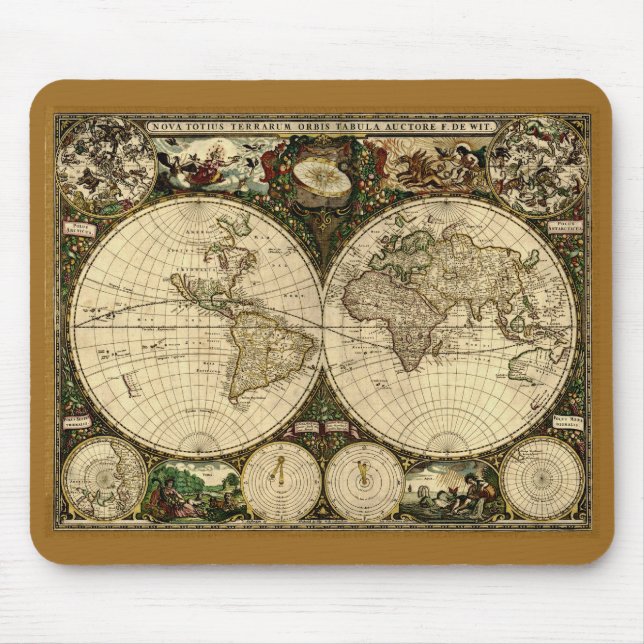 Old World Map Mousepad (Vorne)