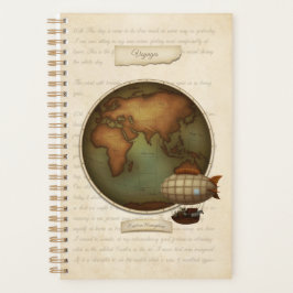 Old World New World Maps Custom Steampunk 5.5x8.5 Planer