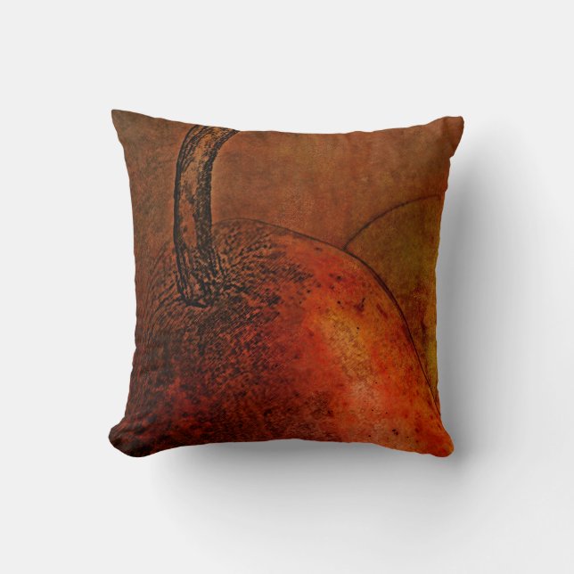 Old World Pears Art Kissen (Vorderseite)