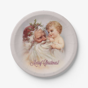 Old World Santa and Cherub - Porcela Paper Teller